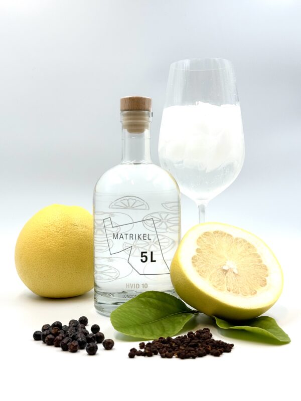 HVID 10 Gin fra MATRIKEL 5L – Unik smagsoplevelse