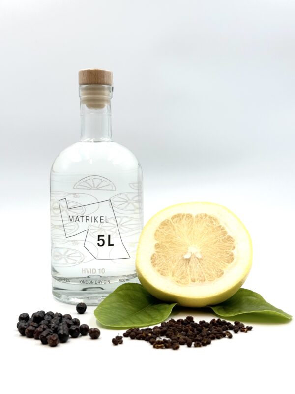 HVID 10 Gin fra MATRIKEL 5L – Unik smagsoplevelse